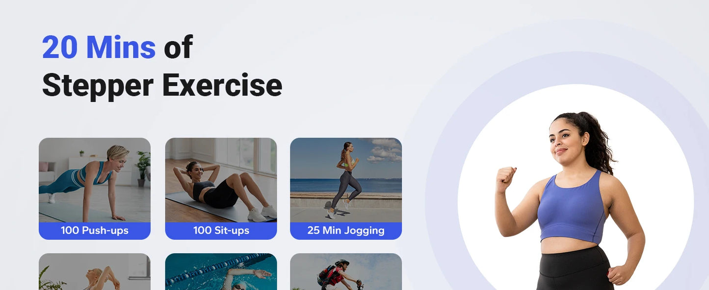 Merach mini stepper para exercício torção escada stepper 330lbs capacidade equipamento de exercício stepper com faixa de resistência para fitness