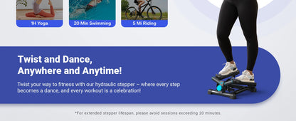 Merach mini stepper para exercício torção escada stepper 330lbs capacidade equipamento de exercício stepper com faixa de resistência para fitness