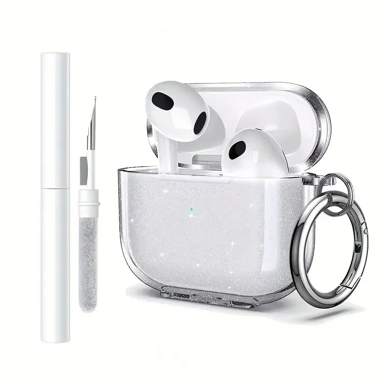 Compatible AirPods 4th Generation Case Cover Soft TPU Airpod pro3 Case with Cleaner Kit Shockproof Protective Case with Keychain