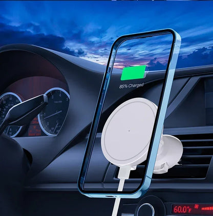 Vikefon 30w carregador magnético sem fio do carro para iphone 12 13 14 15 pro max ventilação de ar suporte do telefone do carro carregamento rápido do carro