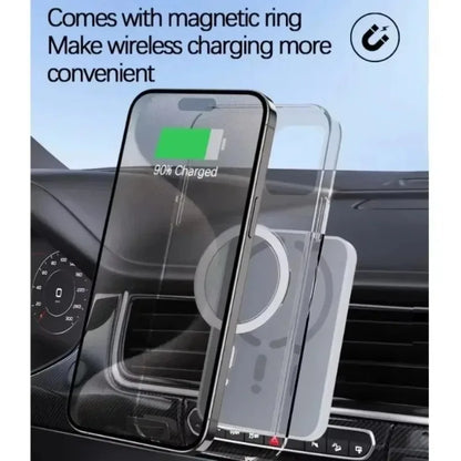 Carregadores magnéticos sem fio para carro, 30w, clipe de ventilação de ar, suporte de telefone para iphone15 14 13 12 11pro max macsafe, carregamento rápido