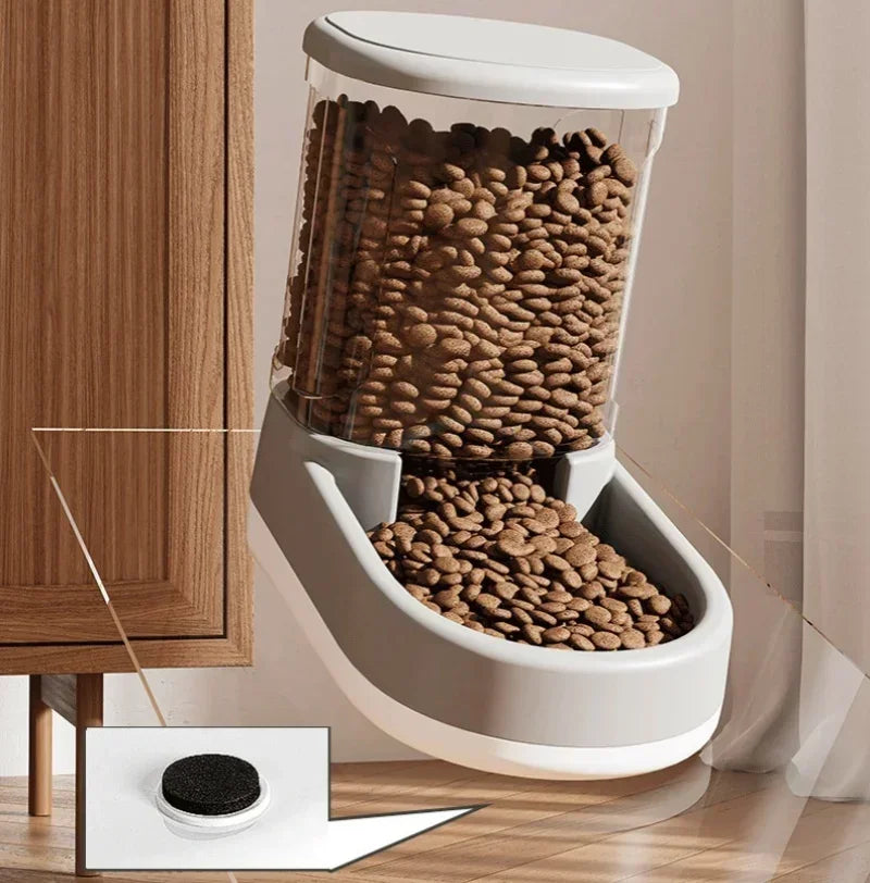 Automatic Pet Water & Food Dispenser - Gravity Flow Feeder for Cats & Dogs