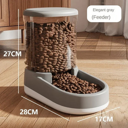 Automatic Pet Water & Food Dispenser - Gravity Flow Feeder for Cats & Dogs