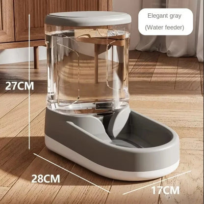 Automatic Pet Water & Food Dispenser - Gravity Flow Feeder for Cats & Dogs
