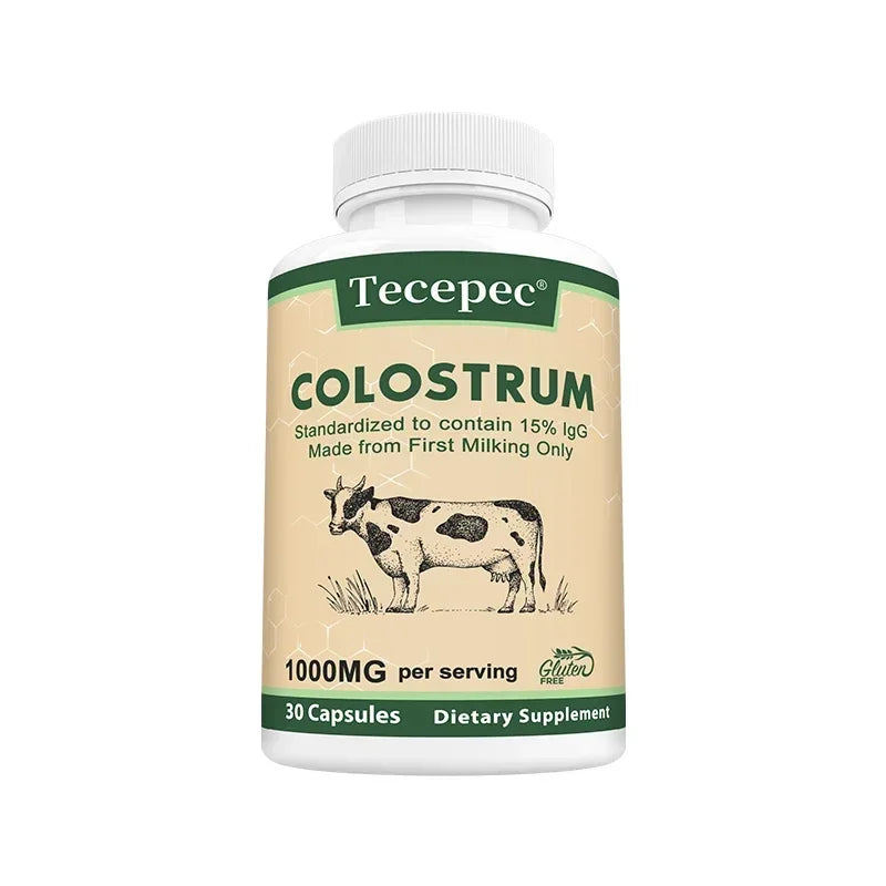 Colostrum Supplement-contains 15% IgG Immunoglobulin,promotes Digestive System,promotes Hair,and Maintains Skin and Nail Health