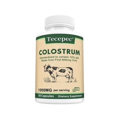 Colostrum Supplement-contains 15% IgG Immunoglobulin,promotes Digestive System,promotes Hair,and Maintains Skin and Nail Health