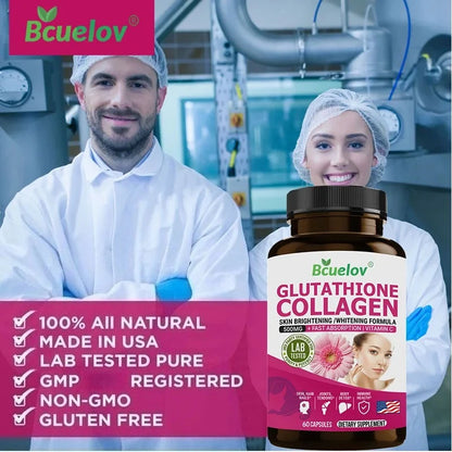 Glutathione Collagen Supplement - Supports Healthy Skin, Hair, Nails, Bones, Antioxidant