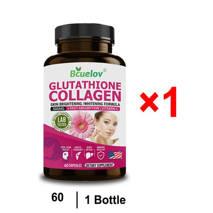 Glutathione Collagen Supplement - Supports Healthy Skin, Hair, Nails, Bones, Antioxidant