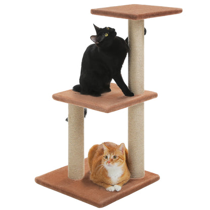 Árvore para gatos torre para gatos internos 2 estilos árvore de atividades para gatos com postes para arranhar gatos rede grande e poleiro superior removível cinza