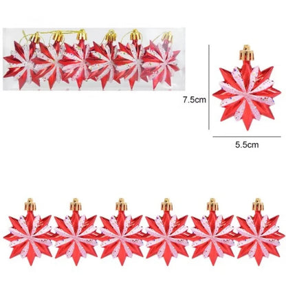 Christmas Balls Ornaments Xmas Tree Hanging Pendant Heart Candy Star ShapedHome Decoration 2024 Navidad New Year Gifts 2025