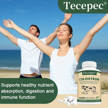 Colostrum Supplement-contains 15% IgG Immunoglobulin,promotes Digestive System,promotes Hair,and Maintains Skin and Nail Health