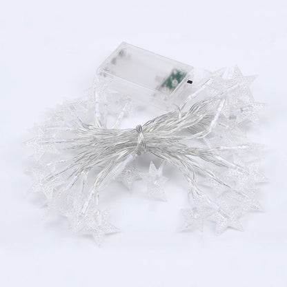 Led estrela luzes de fadas ao ar livre luzes corrente guirlanda lâmpada luzes da corda festa casa casamento terraço jardim decoração natal