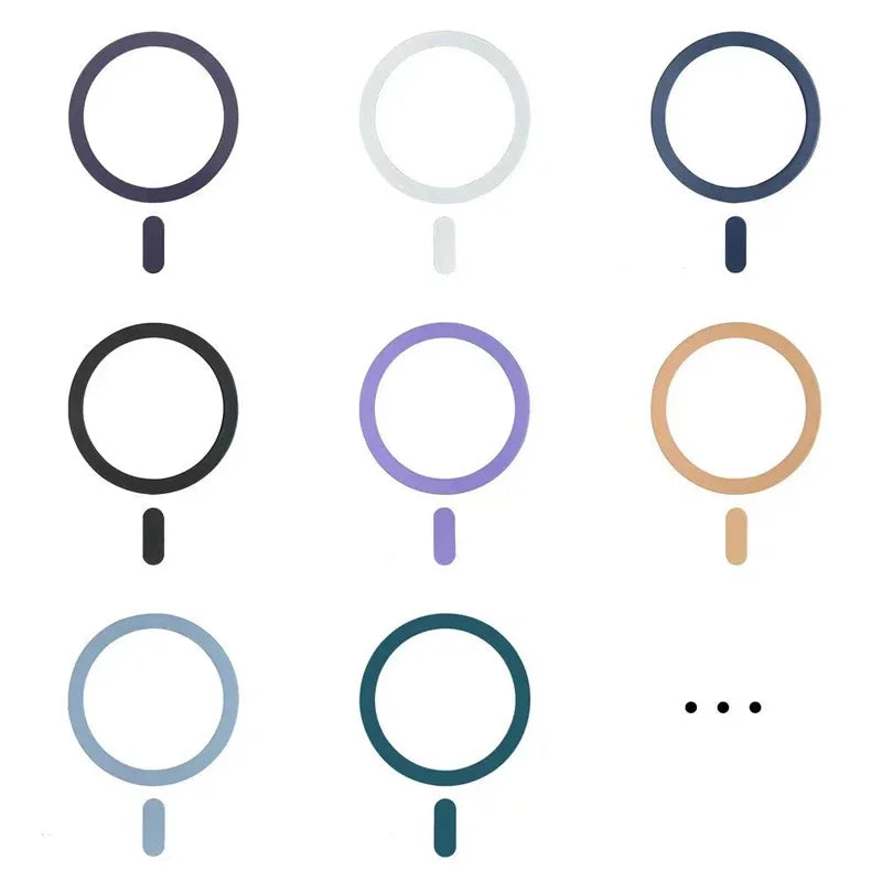 Anel de placa magnética Magsafe, Etiqueta universal do metal, Carregador sem fio, Folha para suporte do carro do ímã, Suporte