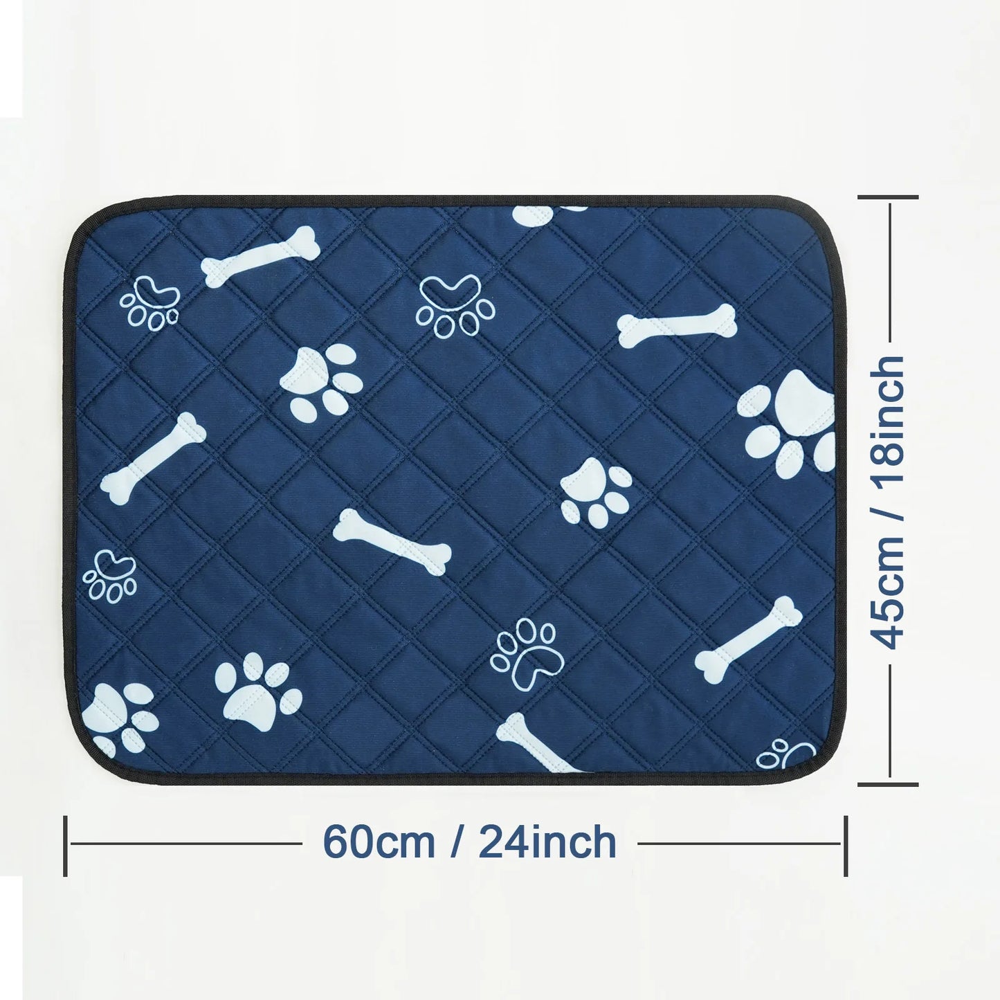 2pcs/4pcs Blue Print Washable Dog Urine Pad, Absorbent And Leakproof Puppy Urine Pad, Reusable Pet Training Pad, Waterproof