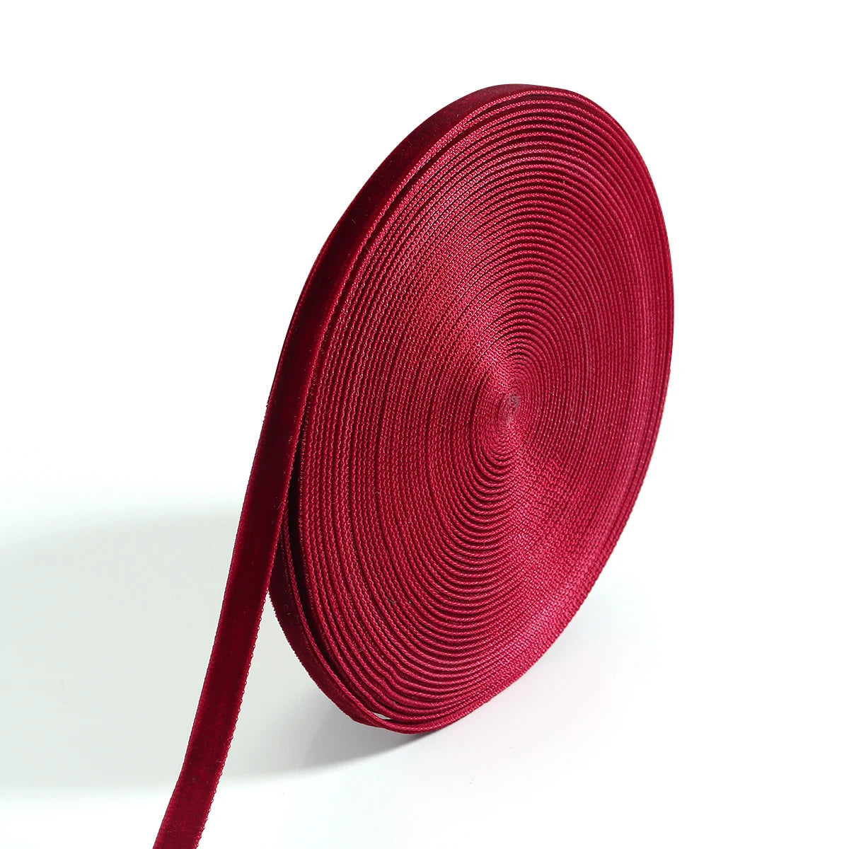 5-10 jardas/rolo fitas de veludo preto vinho cor vermelha única face reunindo webbing para diy artesanato de natal embrulho decoração