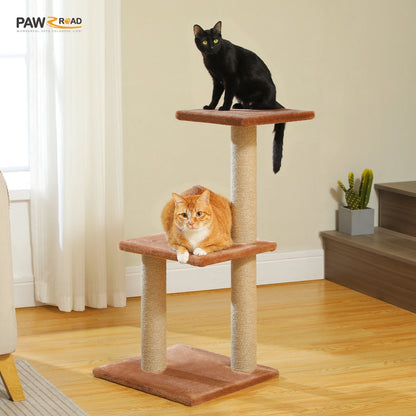 Árvore para gatos torre para gatos internos 2 estilos árvore de atividades para gatos com postes para arranhar gatos rede grande e poleiro superior removível cinza