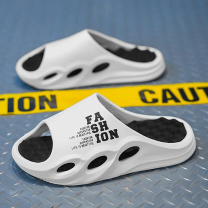 Men Fashion Massage Slippers Indoor/Outdoor Sandals Beach Flip Flop Thick Sole Male Slides Summer  Slippers