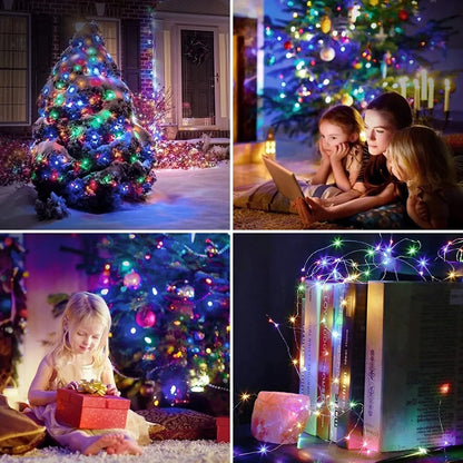 Usb led string luz 5m/10m/20m/30m 8 modo luzes de controle remoto guirlandas de fadas casamento natal decoração do feriado lâmpadas ano novo