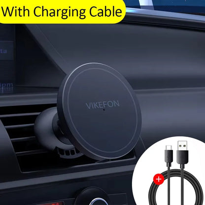 Vikefon 30w carregador magnético sem fio do carro para iphone 12 13 14 15 pro max ventilação de ar suporte do telefone do carro carregamento rápido do carro