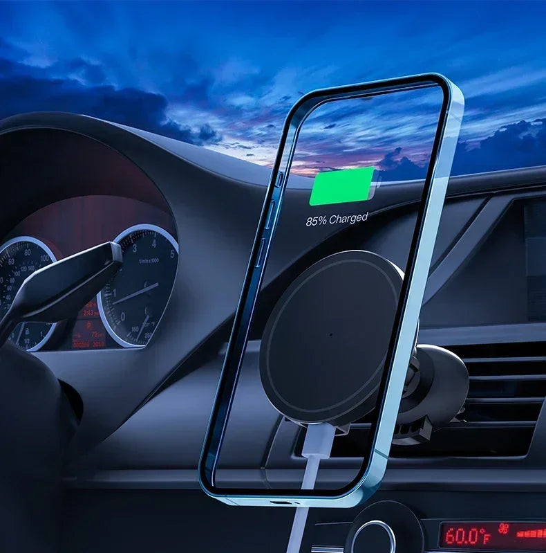 Vikefon 30w carregador magnético sem fio do carro para iphone 12 13 14 15 pro max ventilação de ar suporte do telefone do carro carregamento rápido do carro