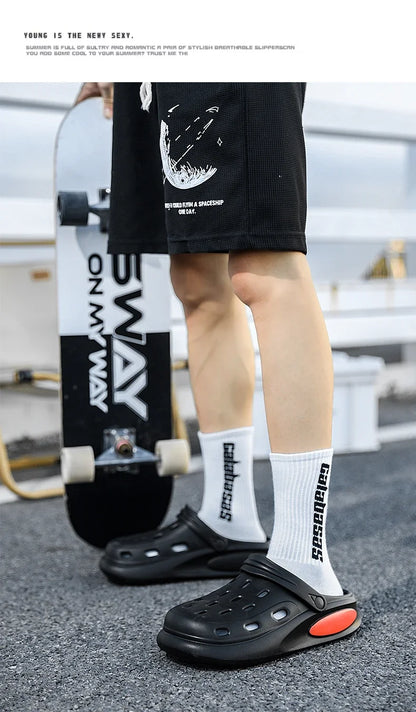 Men Fashion Massage Slippers Indoor/Outdoor Sandals Beach Flip Flop Thick Sole Male Slides Summer  Slippers