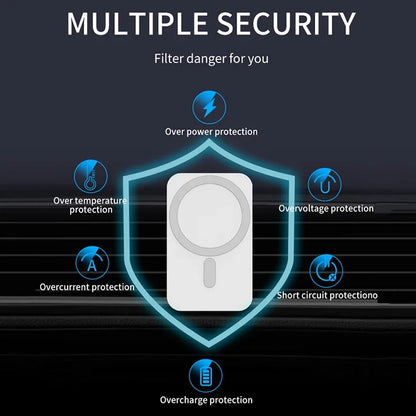 Mini magnético sem fio carregador de carro suporte do telefone montagem do carro para iphone 17 16 15 14 13 12 pro max estação carregamento rápido do carro