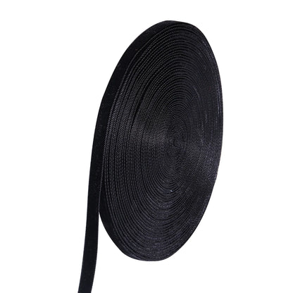 5-10 jardas/rolo fitas de veludo preto vinho cor vermelha única face reunindo webbing para diy artesanato de natal embrulho decoração