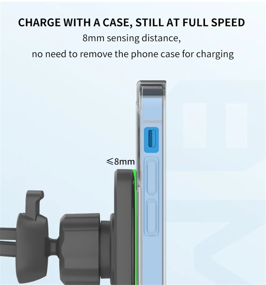 Mini magnético sem fio carregador de carro suporte do telefone montagem do carro para iphone 17 16 15 14 13 12 pro max estação carregamento rápido do carro