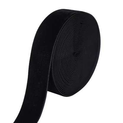 5-10 jardas/rolo fitas de veludo preto vinho cor vermelha única face reunindo webbing para diy artesanato de natal embrulho decoração