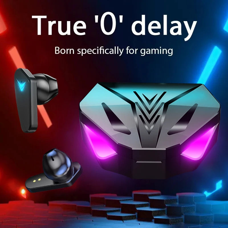 Greatwall fones de ouvido sem fio bluetooth com display led bateria e caso carregador alta fidelidade qualidade som música jogo esportes headphon