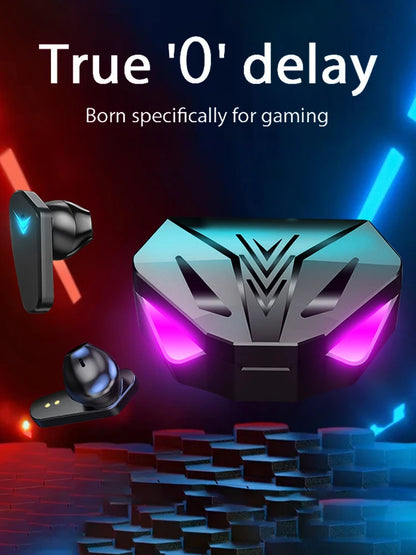 Greatwall fones de ouvido sem fio bluetooth com display led bateria e caso carregador alta fidelidade qualidade som música jogo esportes headphon