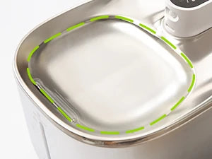 Wireless Cat Water Fountain Stainless Steel 135floz/4L Battery Operated Automatic Cordless Cat Water Dispenser Pet Fountain