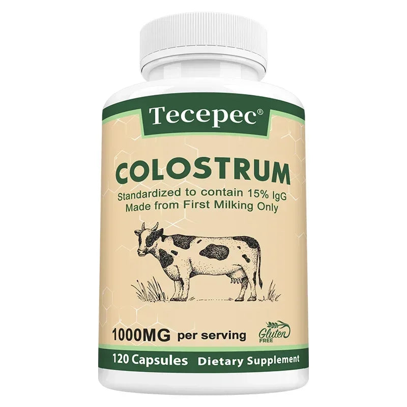 Colostrum Supplement-contains 15% IgG Immunoglobulin,promotes Digestive System,promotes Hair,and Maintains Skin and Nail Health