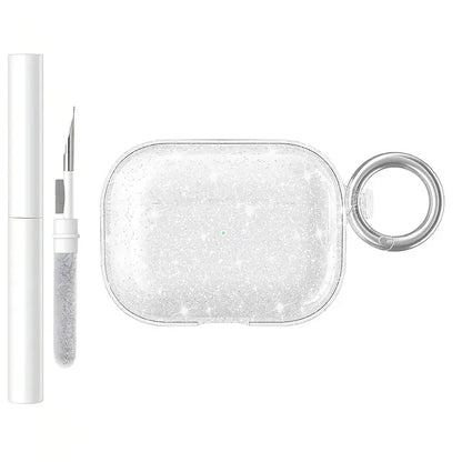 Compatible AirPods 4th Generation Case Cover Soft TPU Airpod pro3 Case with Cleaner Kit Shockproof Protective Case with Keychain