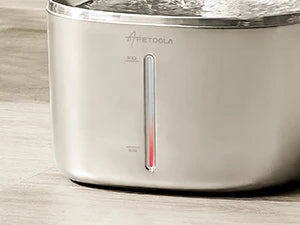 Wireless Cat Water Fountain Stainless Steel 135floz/4L Battery Operated Automatic Cordless Cat Water Dispenser Pet Fountain