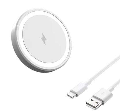 Almofada magnética sem fio 30w para magsafe iphone 17 16 15 14 13 12 pro max desktop tipo c ímã suporte de telefone de carregamento rápido