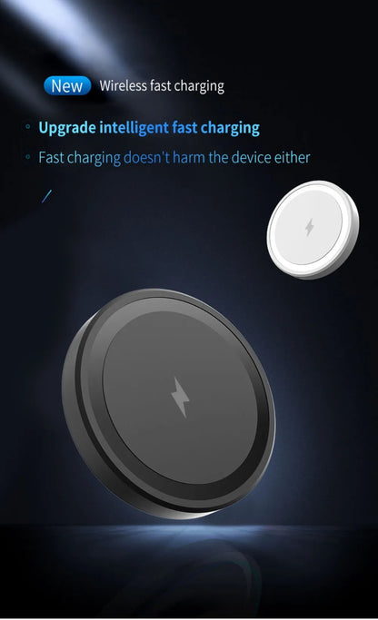 Almofada magnética sem fio 30w para magsafe iphone 17 16 15 14 13 12 pro max desktop tipo c ímã suporte de telefone de carregamento rápido