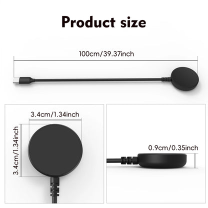 Carregador de relógio giratório para Galaxy Watch Cabo carregador para Galaxy Watch 3/4/5/6/7/8 Ultra 4/6/8 Classic 5 Pro Active 1/2