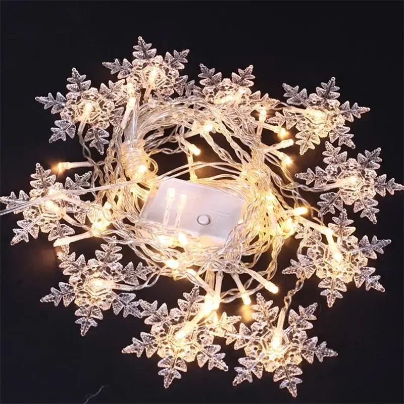 3.2m natal floco de neve cortina luzes da corda interior luz de natal casamento festa em casa ano novo led lâmpadas de natal beiral decoração