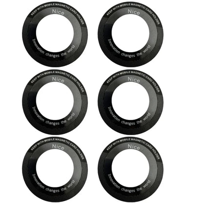 1/2/6 pçs para magsafe anel de metal magnético para telefone universal adesivo de metal suporte placa carregador sem fio folha ímã suporte do carro