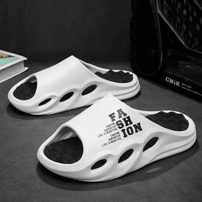 Men Fashion Massage Slippers Indoor/Outdoor Sandals Beach Flip Flop Thick Sole Male Slides Summer  Slippers