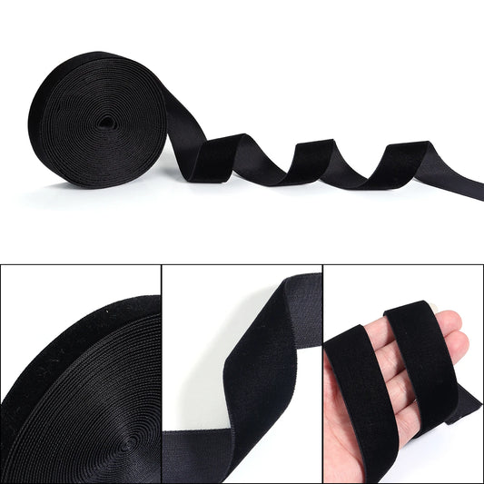 5-10 jardas/rolo fitas de veludo preto vinho cor vermelha única face reunindo webbing para diy artesanato de natal embrulho decoração