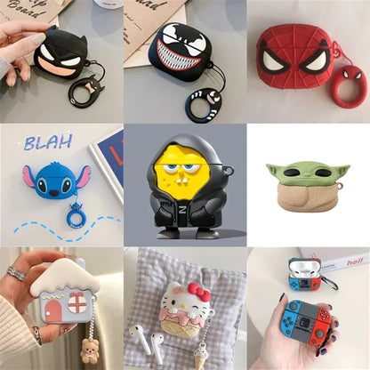 Case for  AirPods 4 2024 3D Cartoon Arterial Silicone Earphone Charging Case Suitable for AirPods Pro 2,  for AirPods 3 2 1