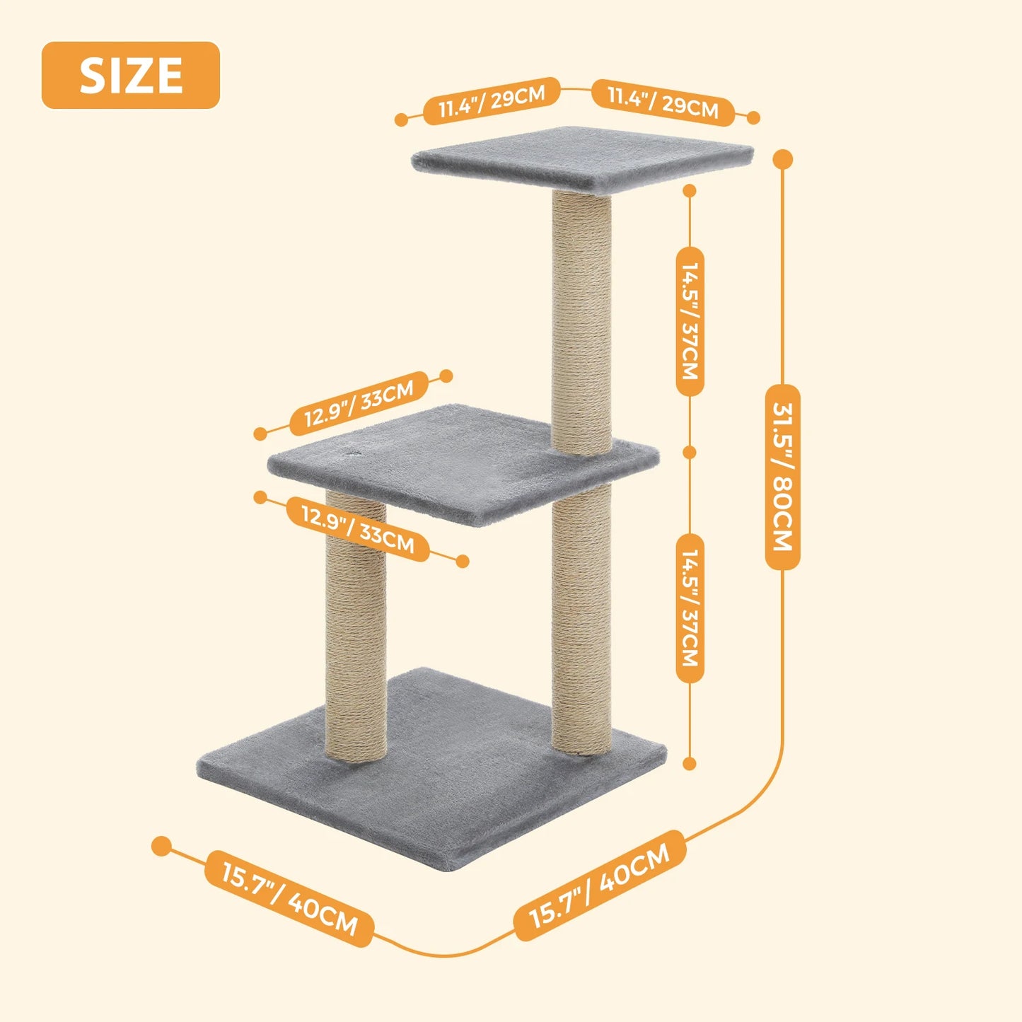 Árvore para gatos torre para gatos internos 2 estilos árvore de atividades para gatos com postes para arranhar gatos rede grande e poleiro superior removível cinza
