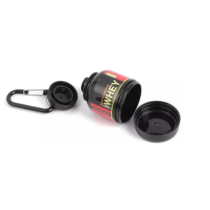 100/200ml Portable Protein Powder Supplement Container Lightweight Leakproof Storage Bottle